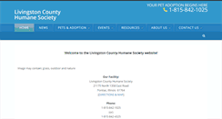 Desktop Screenshot of lchumanesociety.com